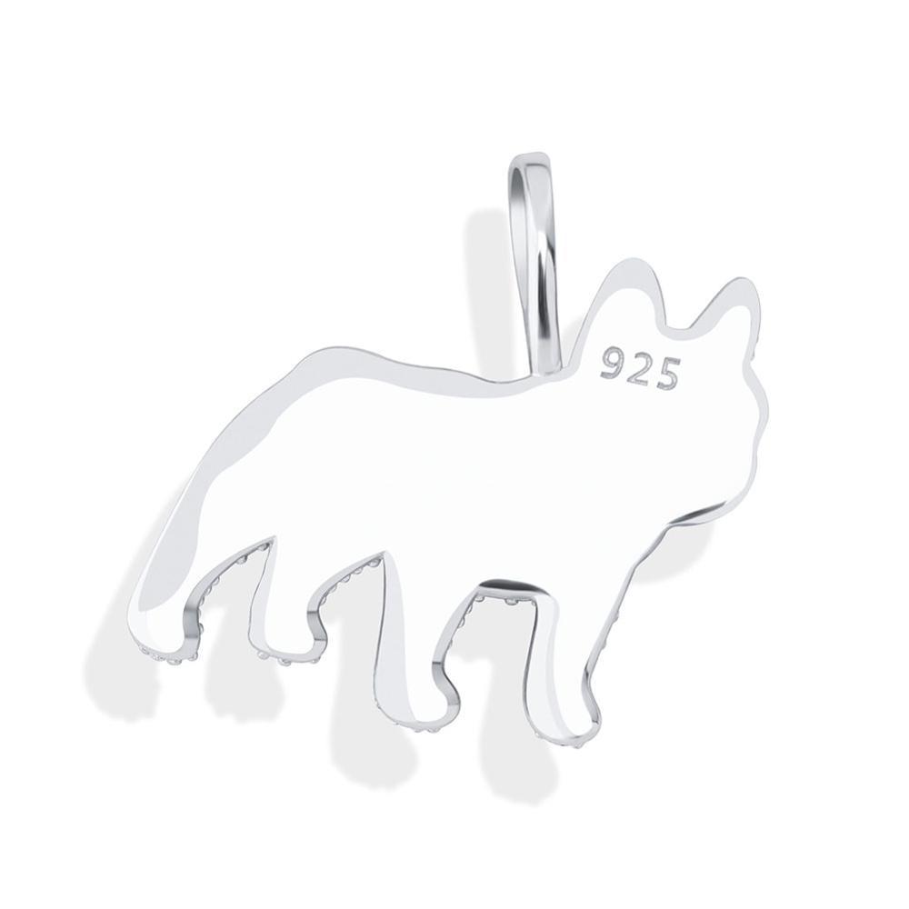 Bulldog Pendant 14K x Sterling Silver - ICECI
