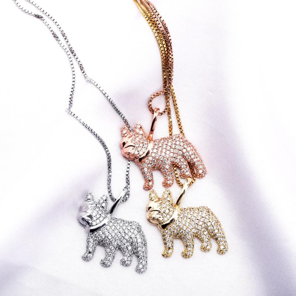 Bulldog Pendant 14K x Sterling Silver - ICECI
