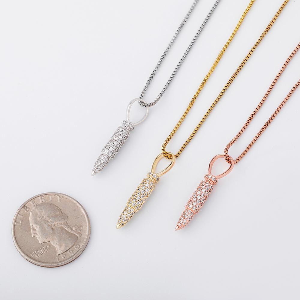 Bullet Pendant 14K x Sterling Silver - ICECI