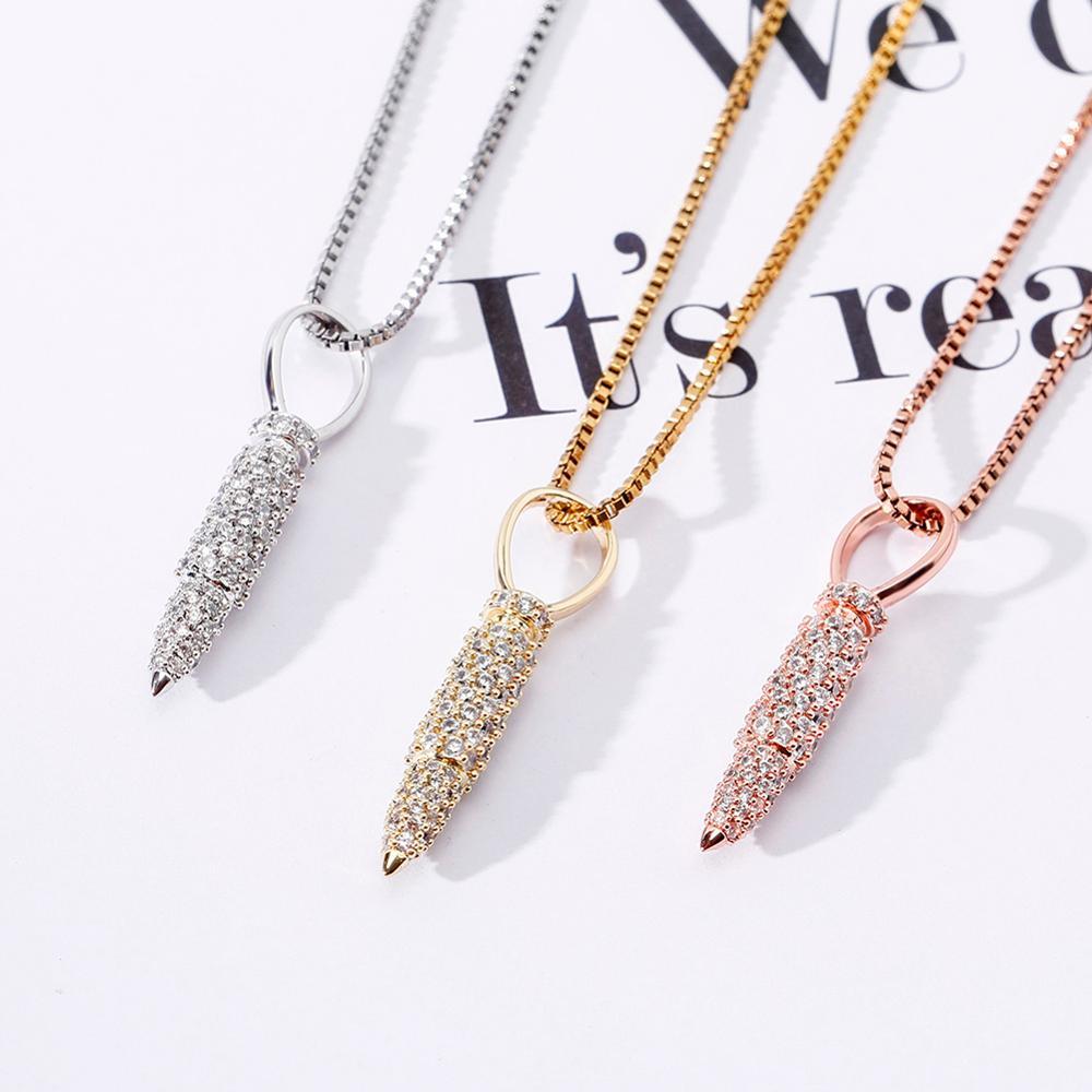 Bullet Pendant 14K x Sterling Silver - ICECI