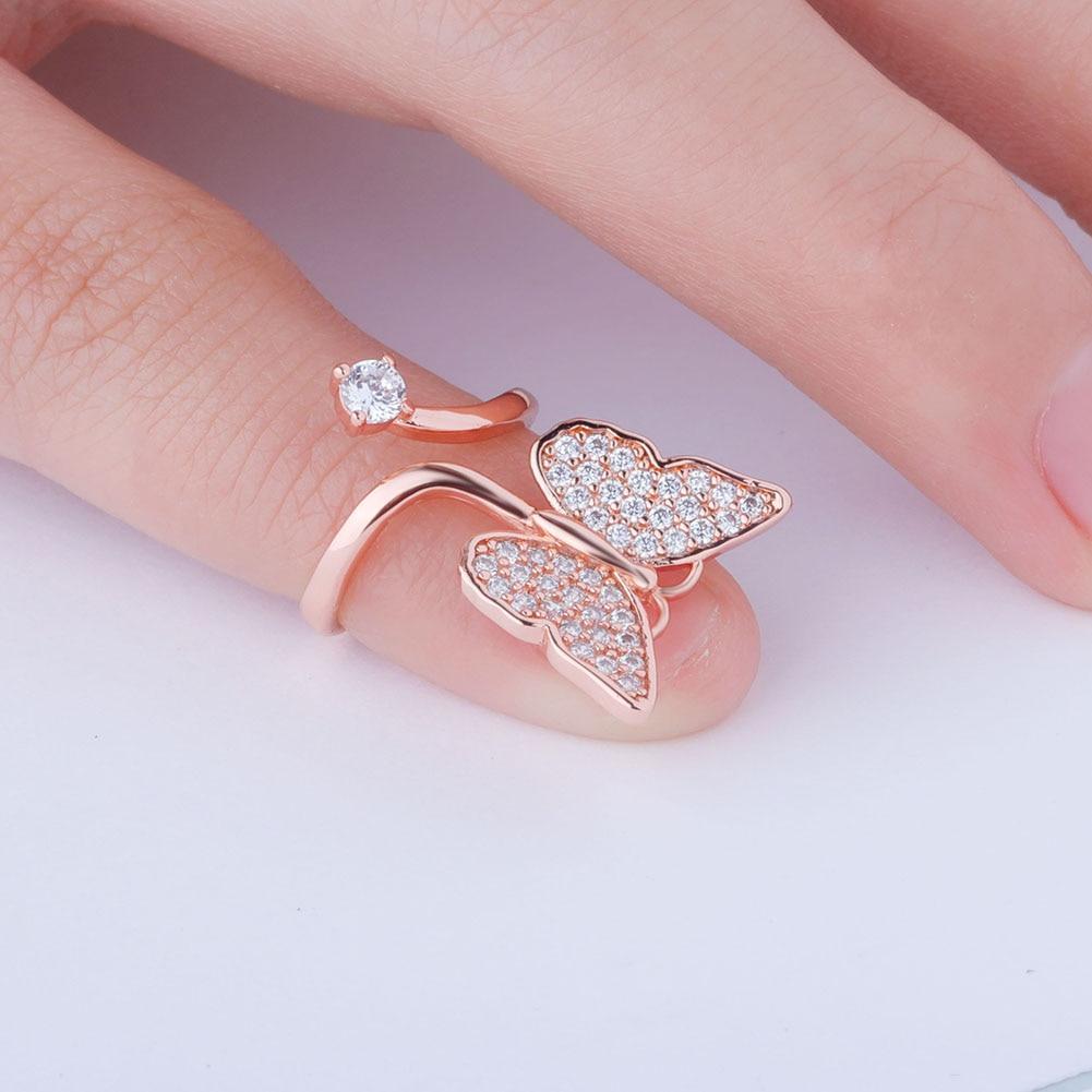 Butterfly Nail Ring 14K - ICECI