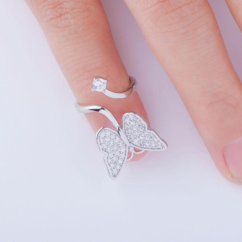 Butterfly Nail Ring 14K - ICECI