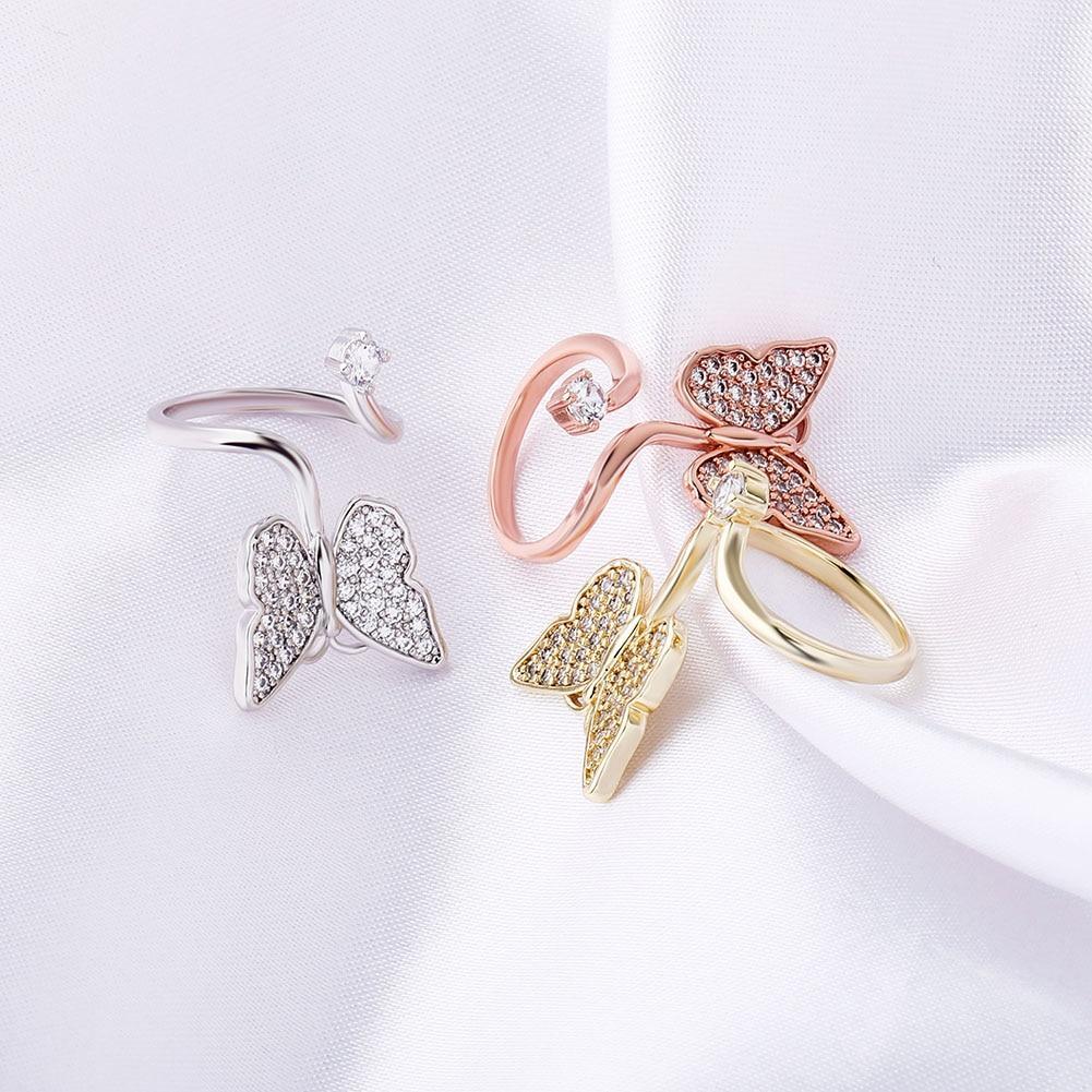 Butterfly Nail Ring 14K - ICECI