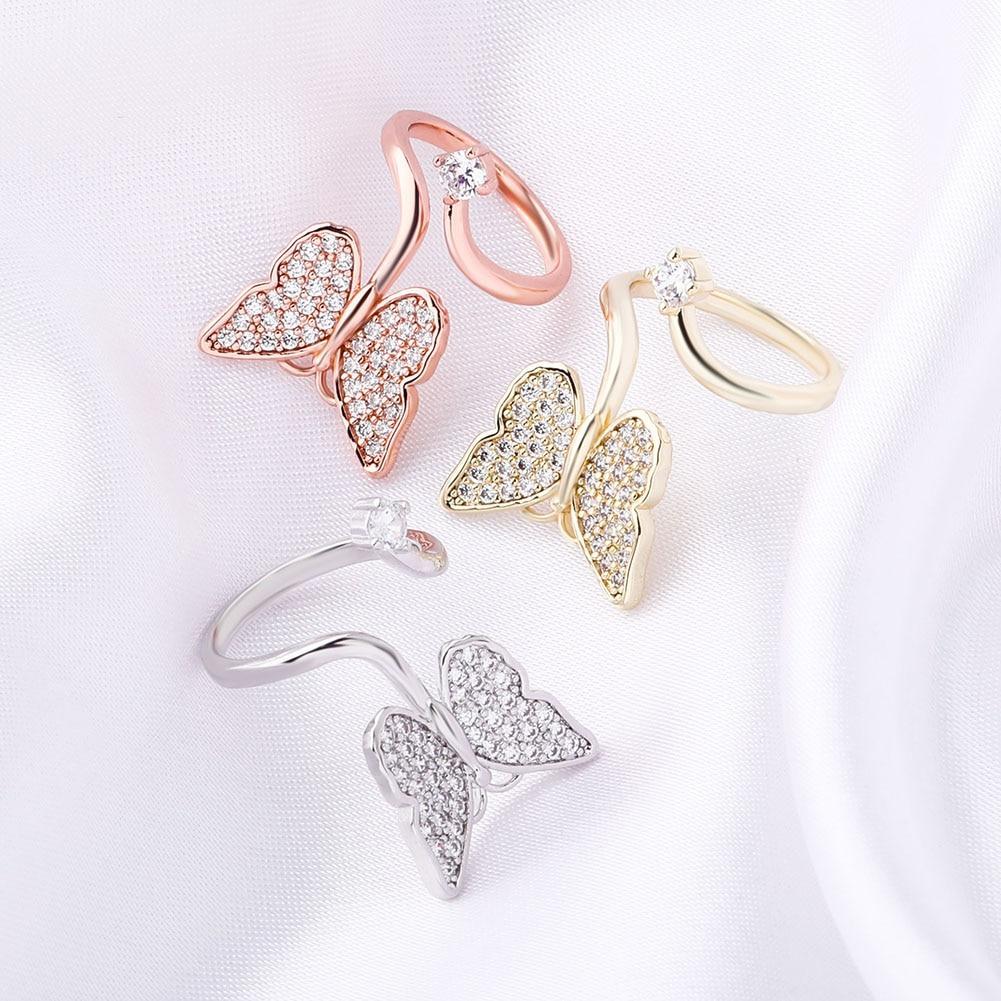Butterfly Nail Ring 14K - ICECI