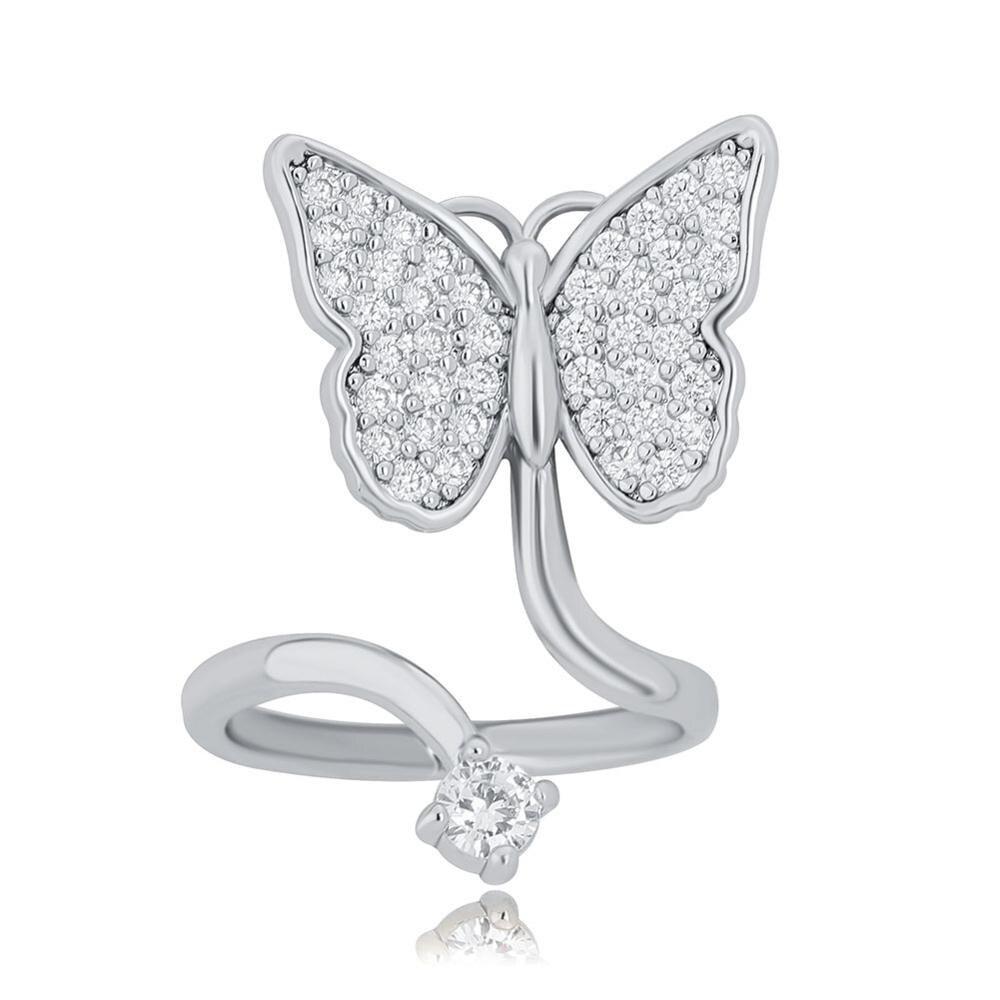Butterfly Nail Ring 14K - ICECI