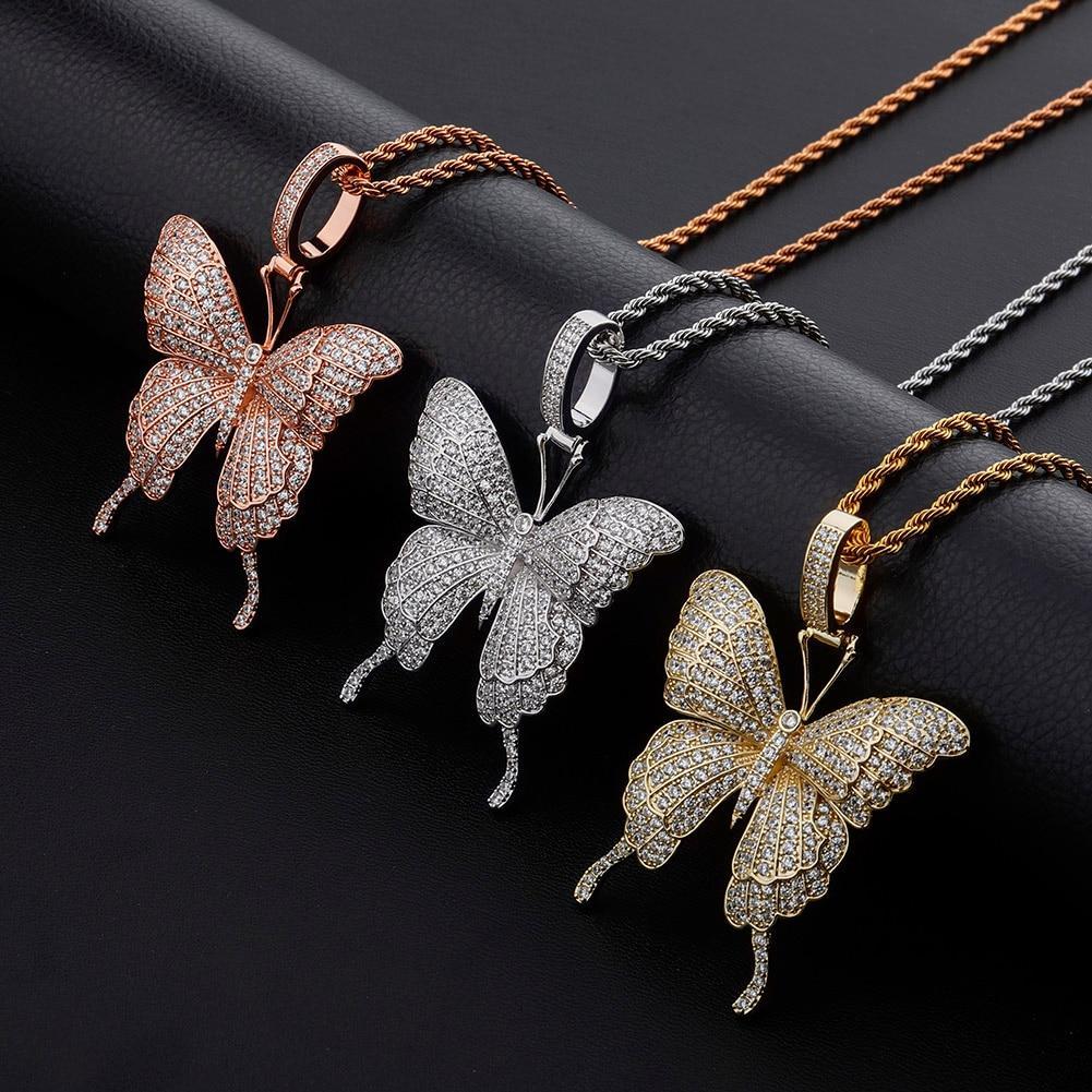 Butterfly Spirit Pendant 14K - ICECI