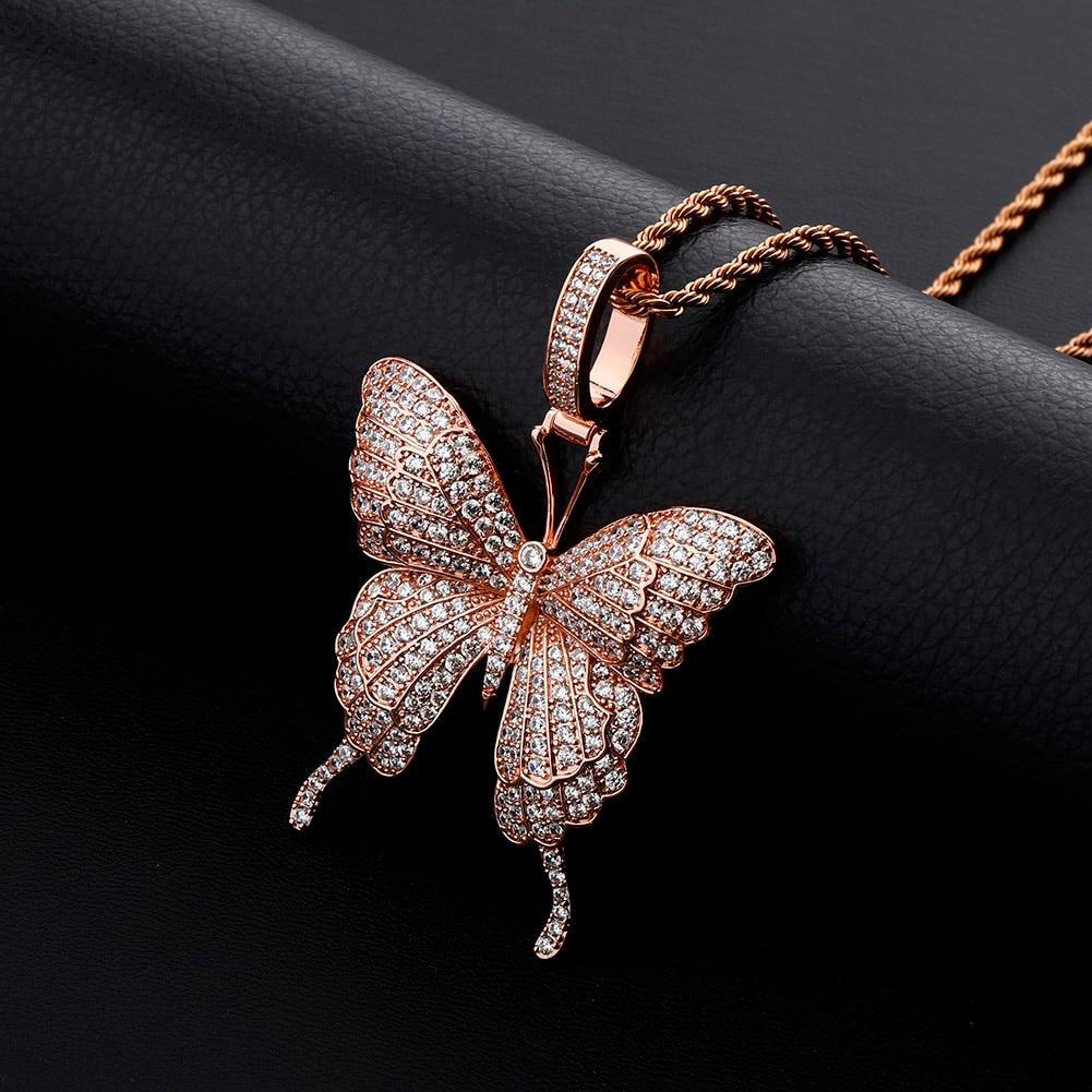 Butterfly Spirit Pendant 14K - ICECI