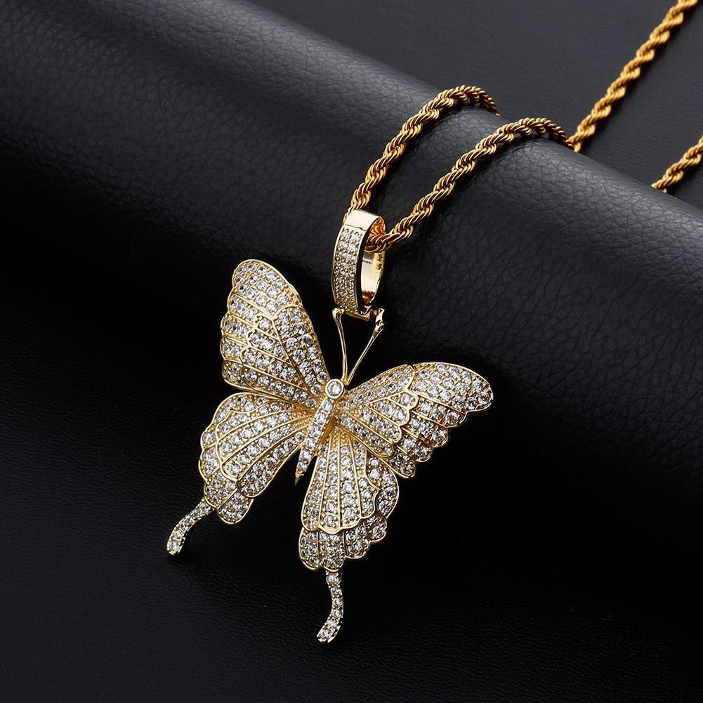 Butterfly Spirit Pendant 14K - ICECI
