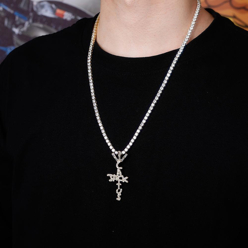 Cactus Jack Cross Pendant 18K - ICECI
