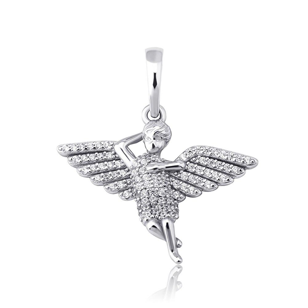 Cherub Angel Pendant 14K x Sterling Silver - ICECI