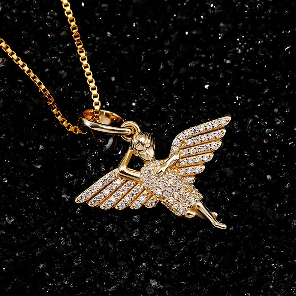 Cherub Angel Pendant 14K x Sterling Silver - ICECI