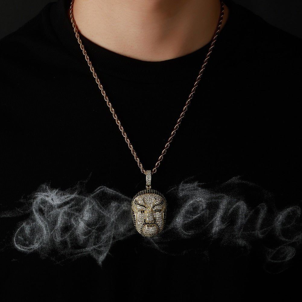 Chinese Opera Mask Pendant 14K - ICECI