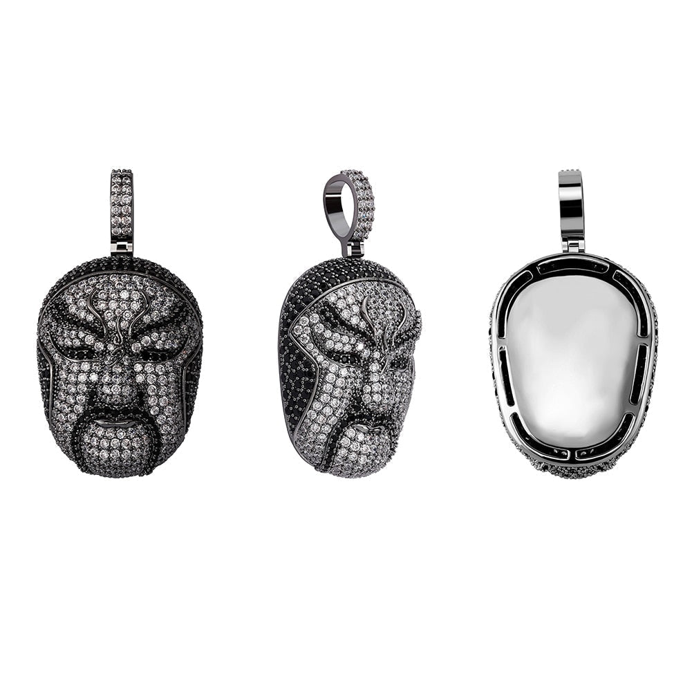 Chinese Opera Mask Pendant 14K - ICECI