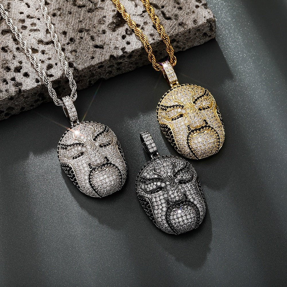Chinese Opera Mask Pendant 14K - ICECI