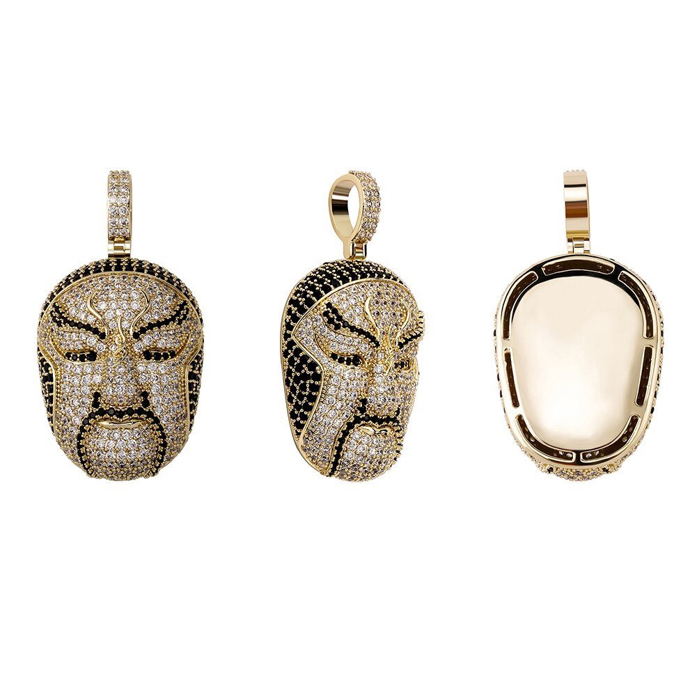 Chinese Opera Mask Pendant 14K - ICECI