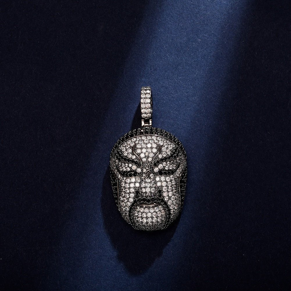 Chinese Opera Mask Pendant 14K - ICECI