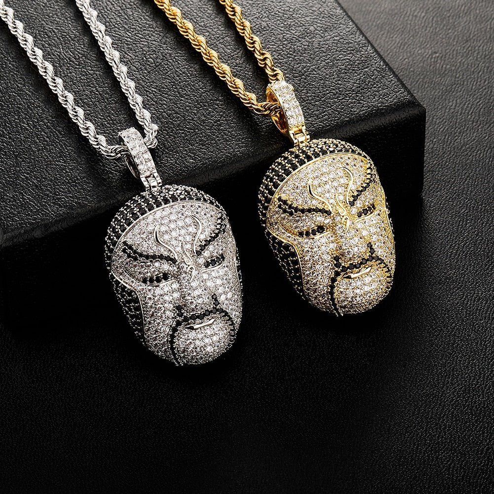 Chinese Opera Mask Pendant 14K - ICECI