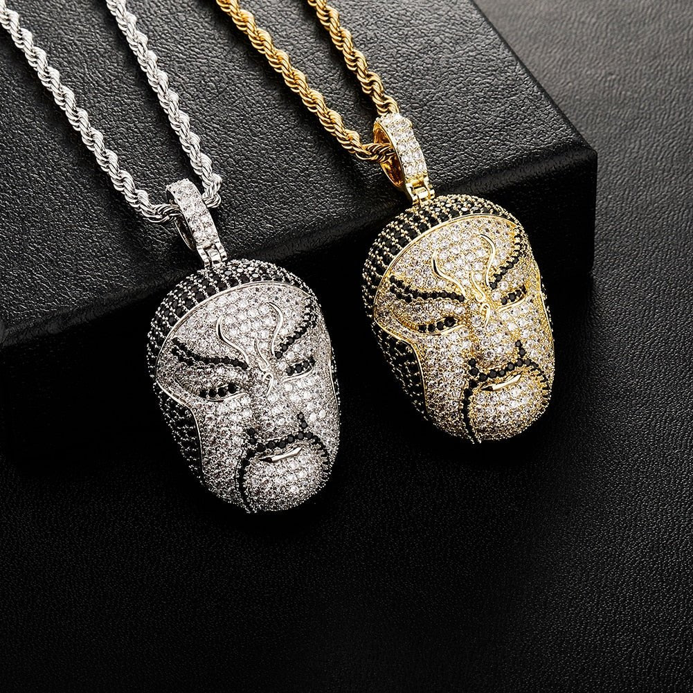 Chinese Opera Mask Pendant 14K - ICECI