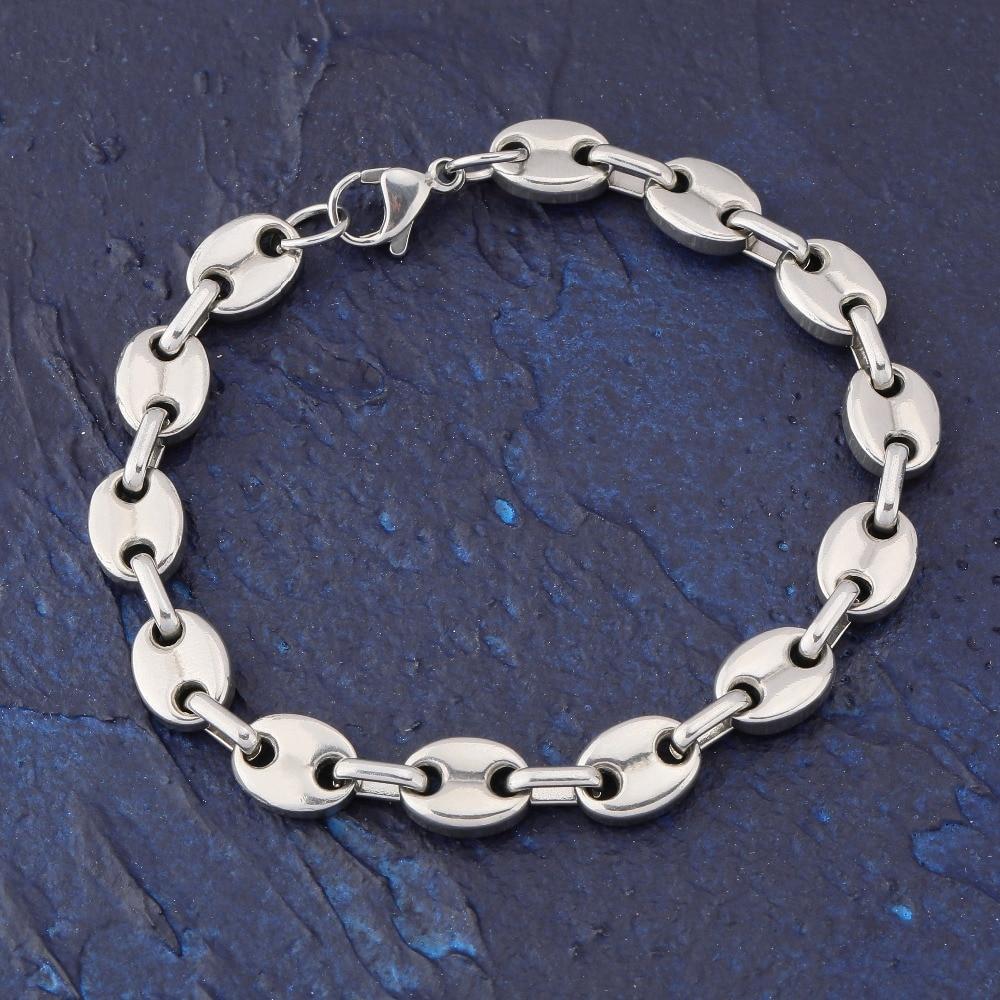 Coffee Bean Link Bracelet 18K - ICECI