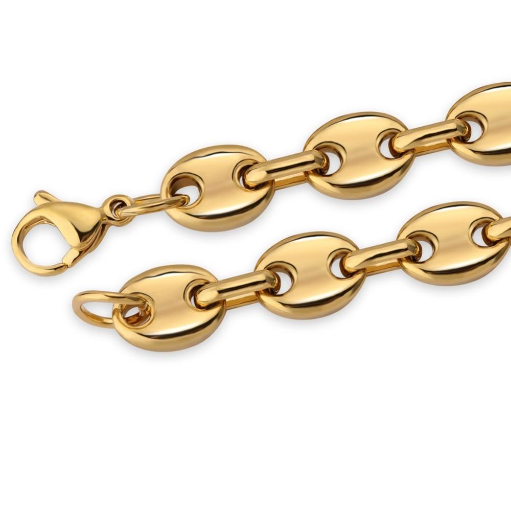 Coffee Bean Link Chain 18K - ICECI