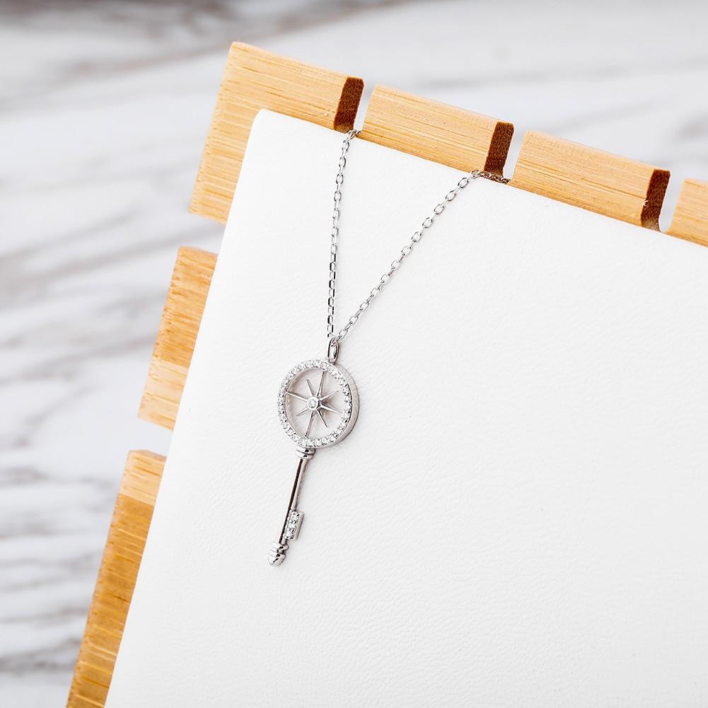 Compass Key Pendant 14K x Sterling Silver - ICECI