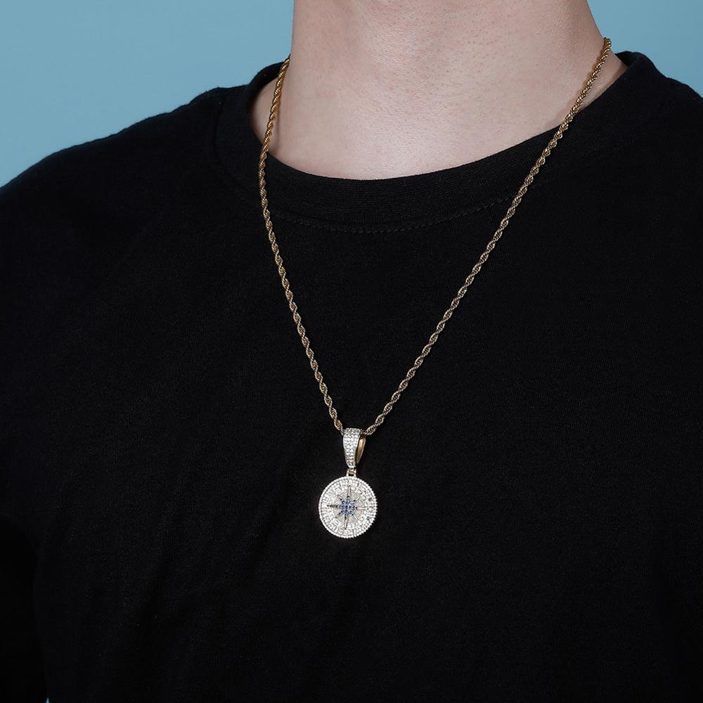 Compass Pendant 14K - ICECI