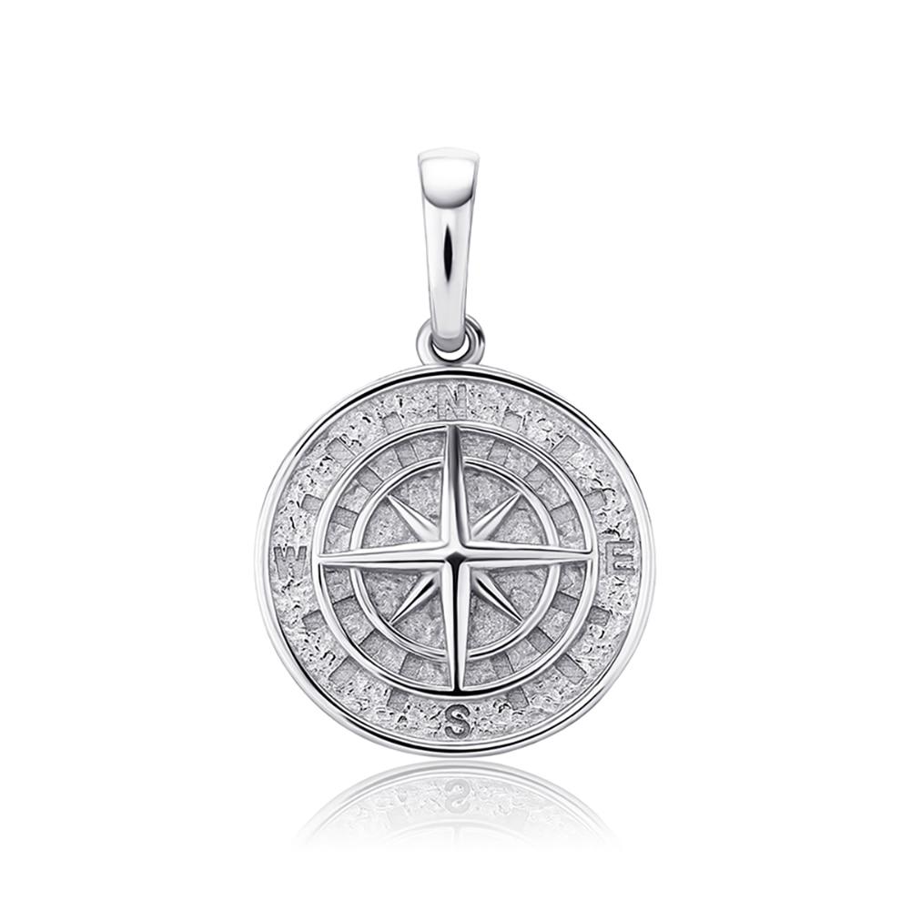 Compass Pendant 14K x Sterling Silver - ICECI
