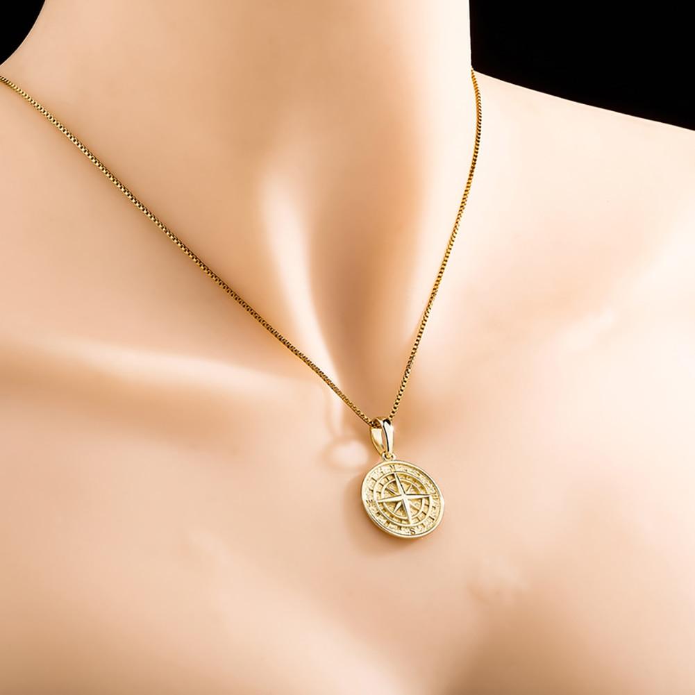 Compass Pendant 14K x Sterling Silver - ICECI