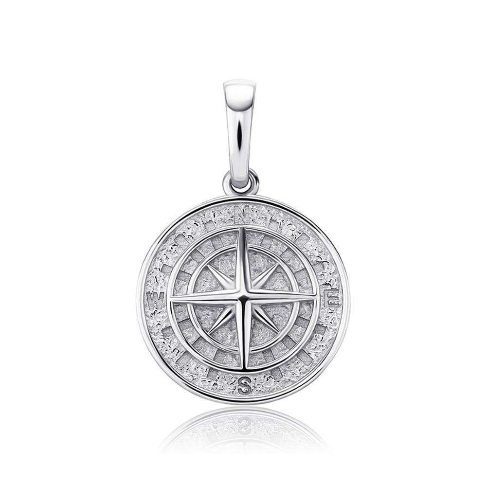 Compass Pendant 14K x Sterling Silver - ICECI