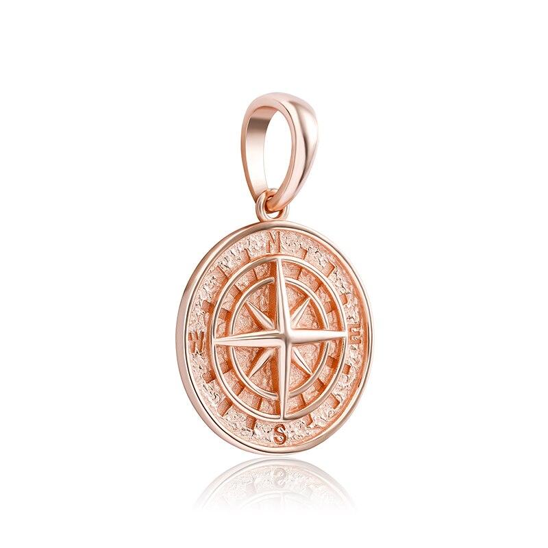 Compass Pendant 14K x Sterling Silver - ICECI