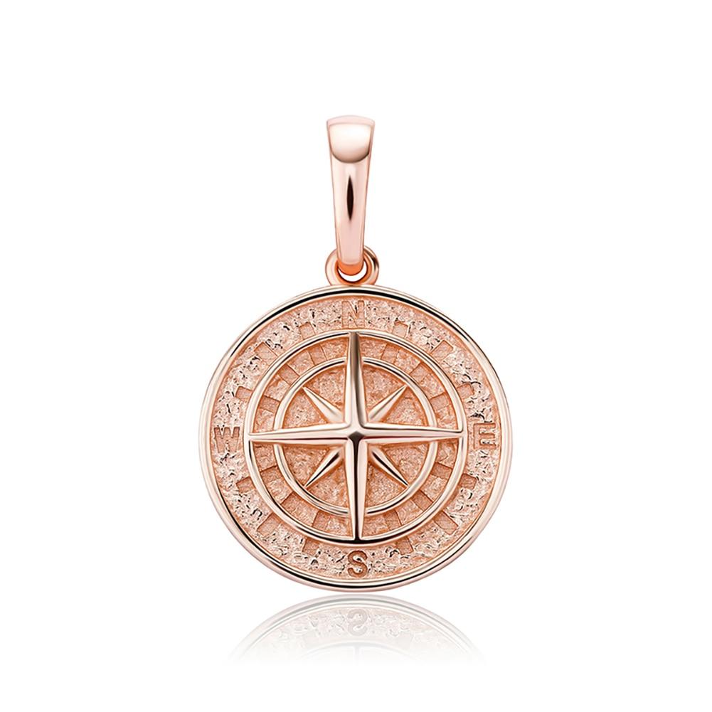 Compass Pendant 14K x Sterling Silver - ICECI