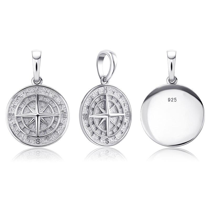 Compass Pendant 14K x Sterling Silver - ICECI