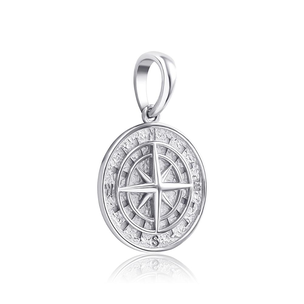 Compass Pendant 14K x Sterling Silver - ICECI
