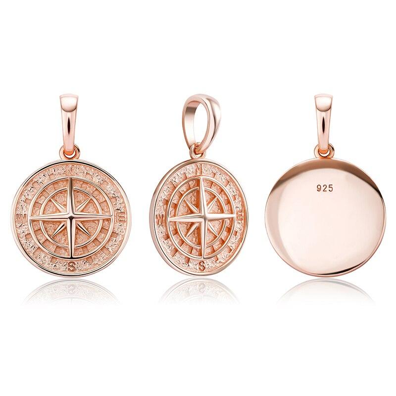 Compass Pendant 14K x Sterling Silver - ICECI