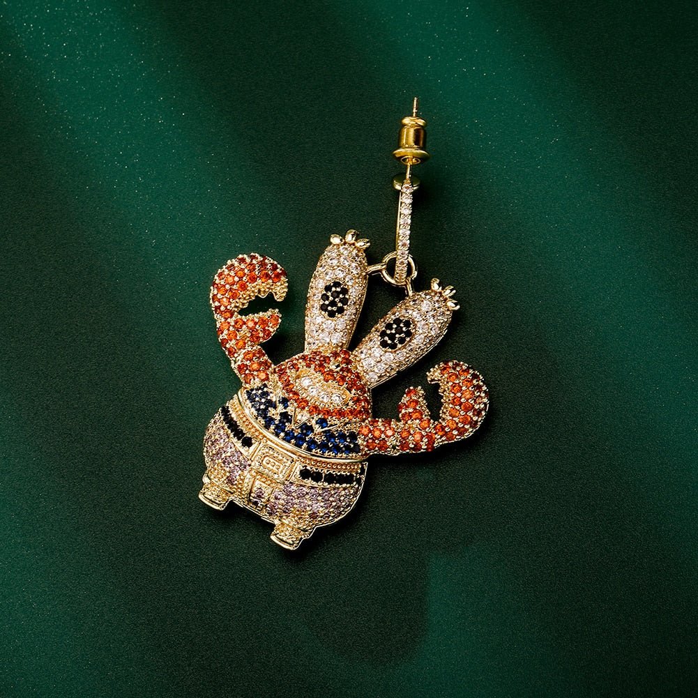 Crab Cartoon Earrings 14K - ICECI