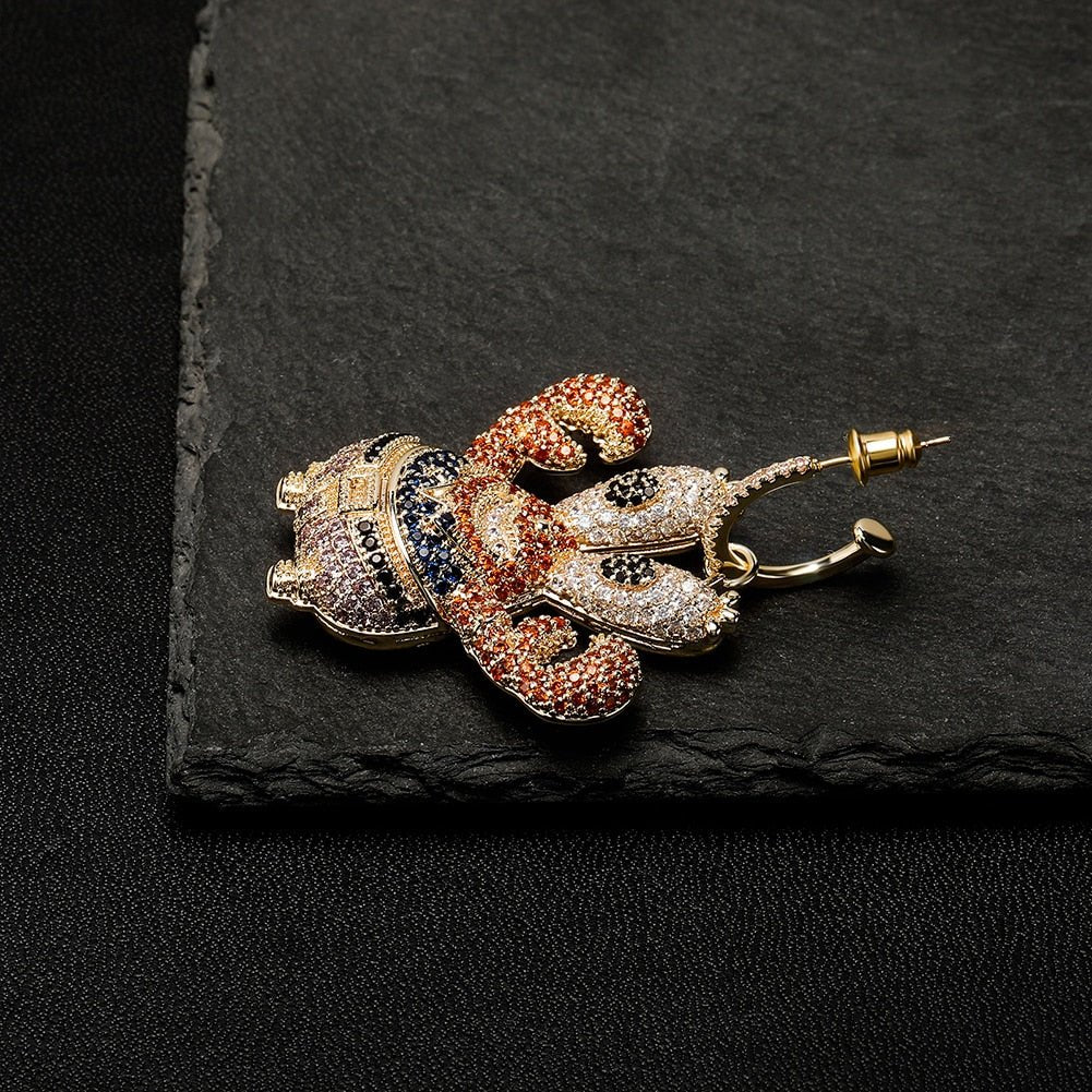 Crab Cartoon Earrings 14K - ICECI