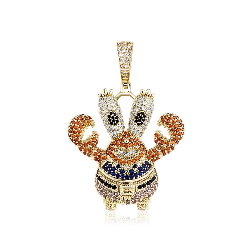 Crab Cartoon Pendant 14K - ICECI
