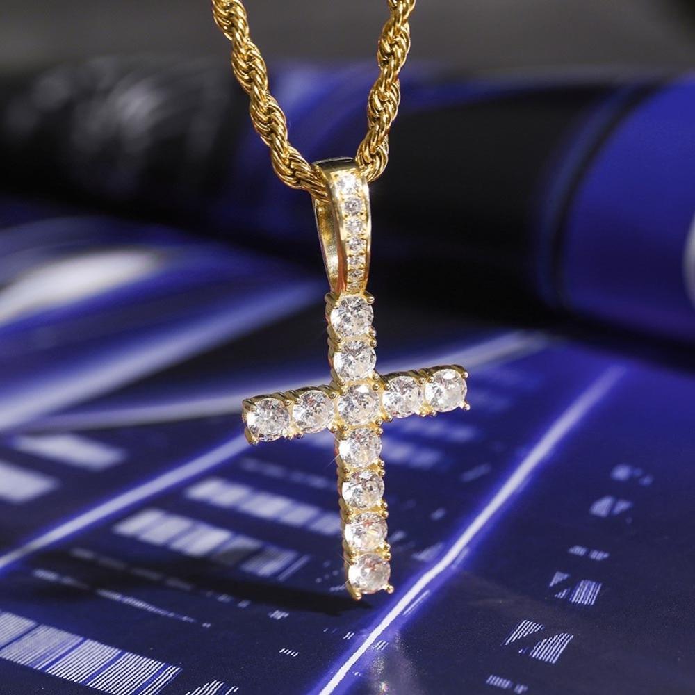 Cross Pendant 14K x Sterling Silver - ICECI