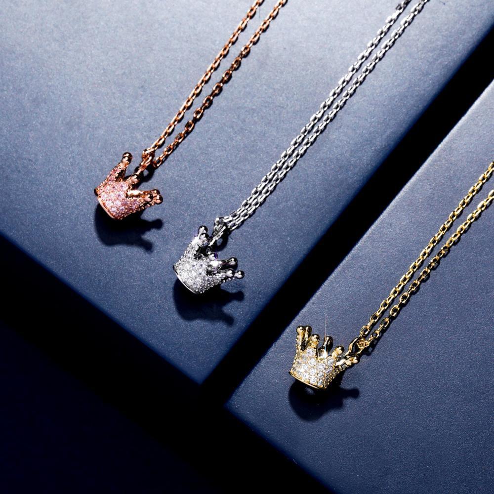 Crown Pendant 14K x Sterling Silver - ICECI