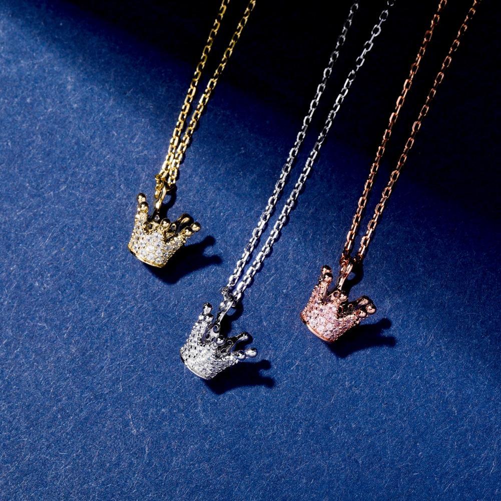 Crown Pendant 14K x Sterling Silver - ICECI