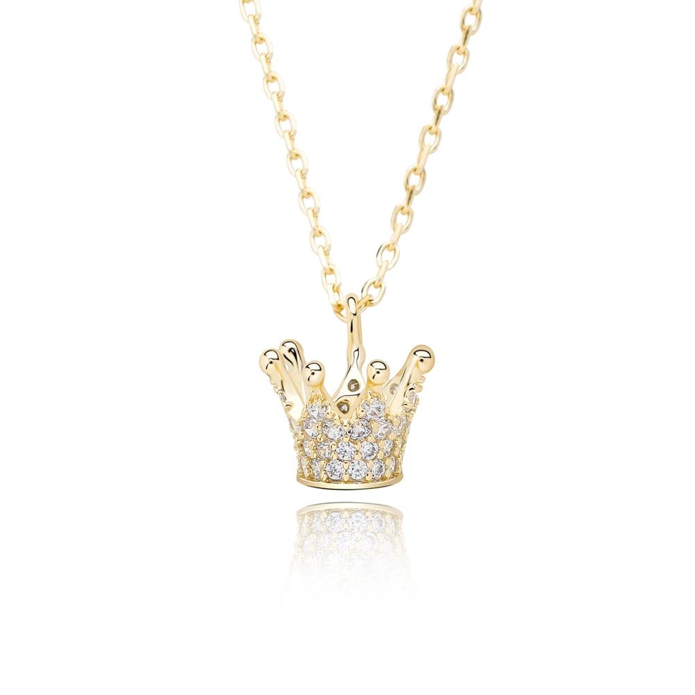 Crown Pendant 14K x Sterling Silver - ICECI