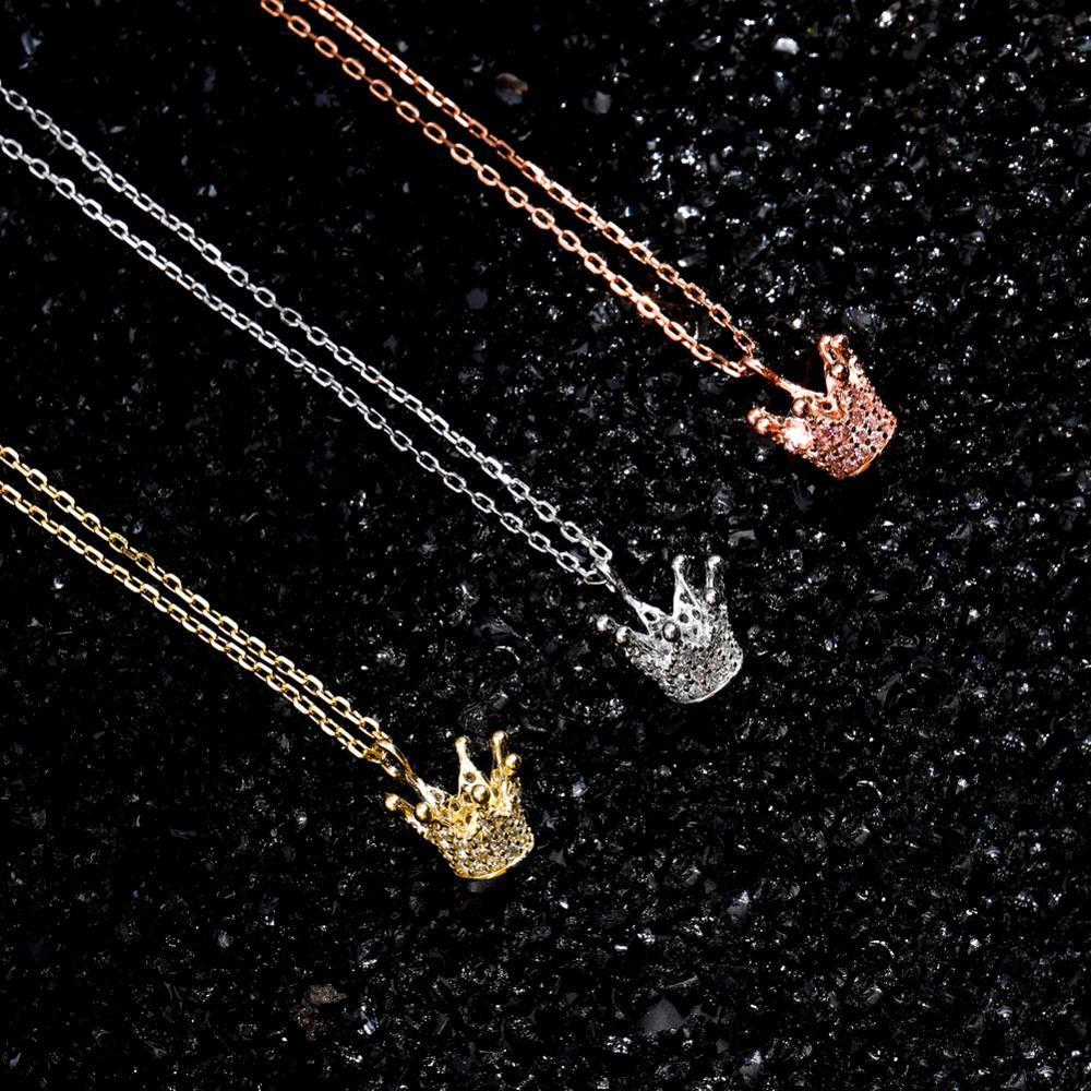 Crown Pendant 14K x Sterling Silver - ICECI