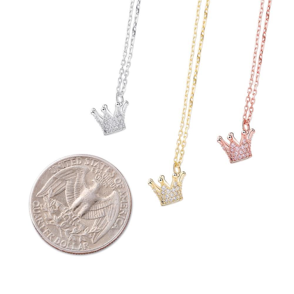 Crown Pendant 14K x Sterling Silver - ICECI