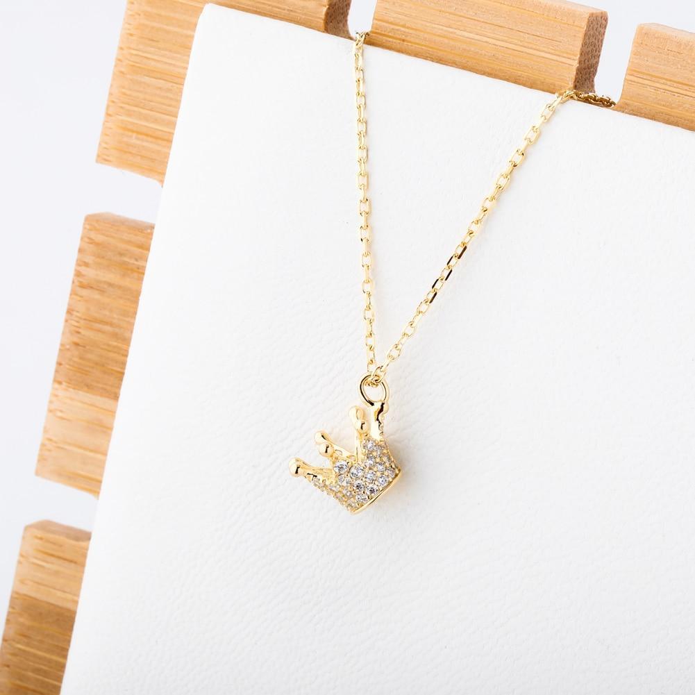 Crown Pendant 14K x Sterling Silver - ICECI
