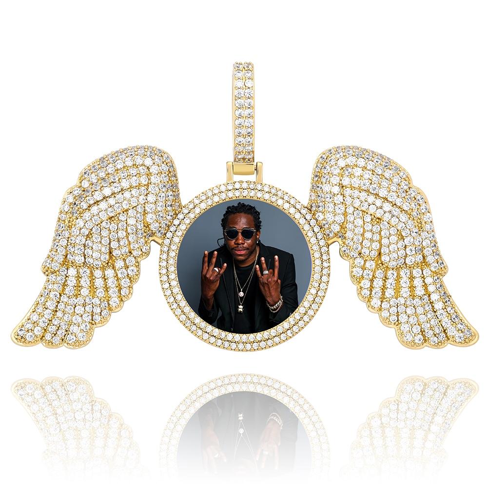Custom Angelic Photo Pendant 14K - ICECI