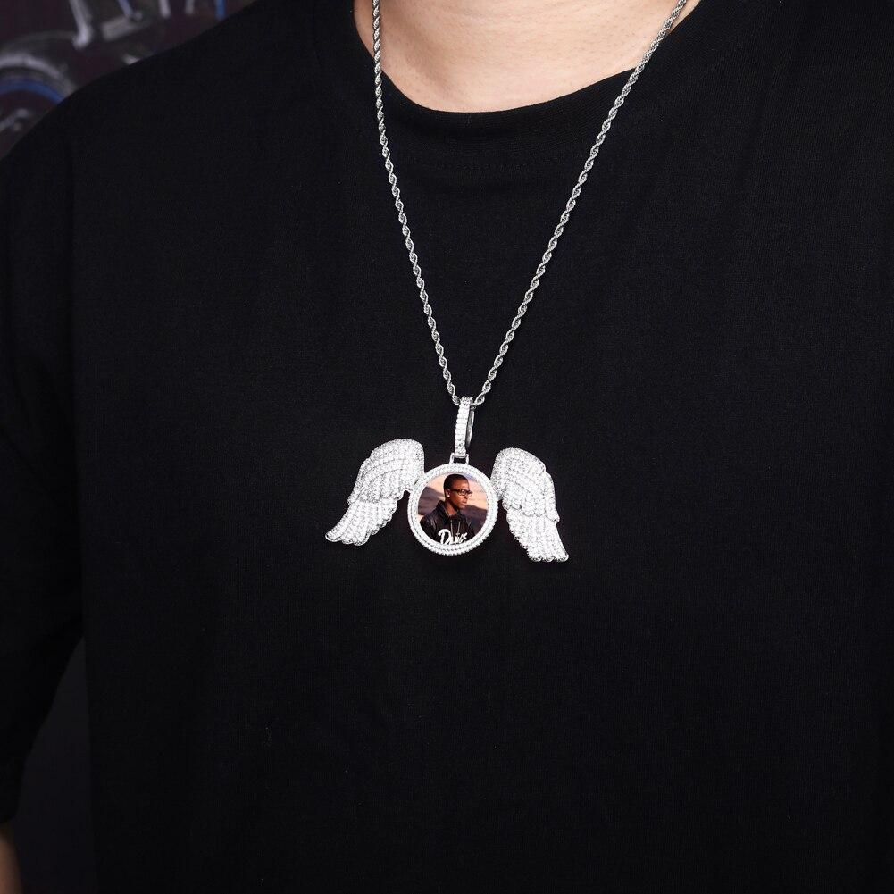 Custom Angelic Photo Pendant 14K - ICECI