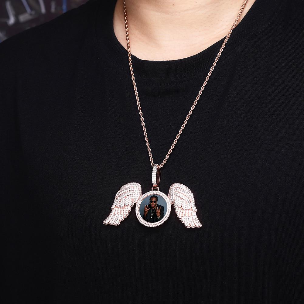 Custom Angelic Photo Pendant 14K - ICECI