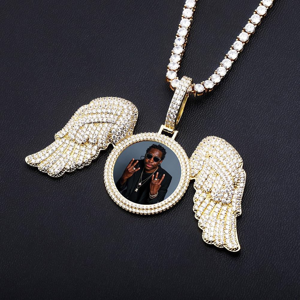 Custom Angelic Photo Pendant 14K - ICECI
