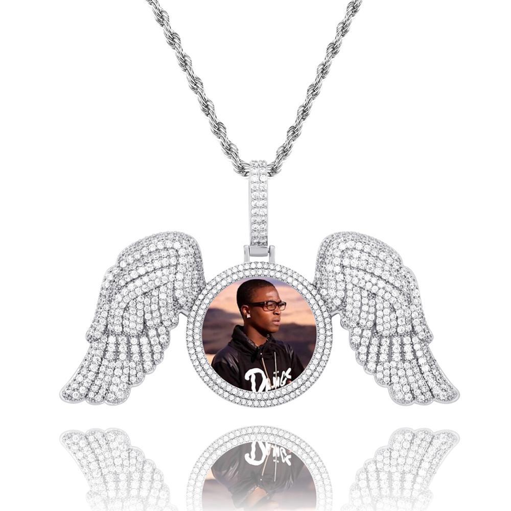 Custom Angelic Photo Pendant 14K - ICECI