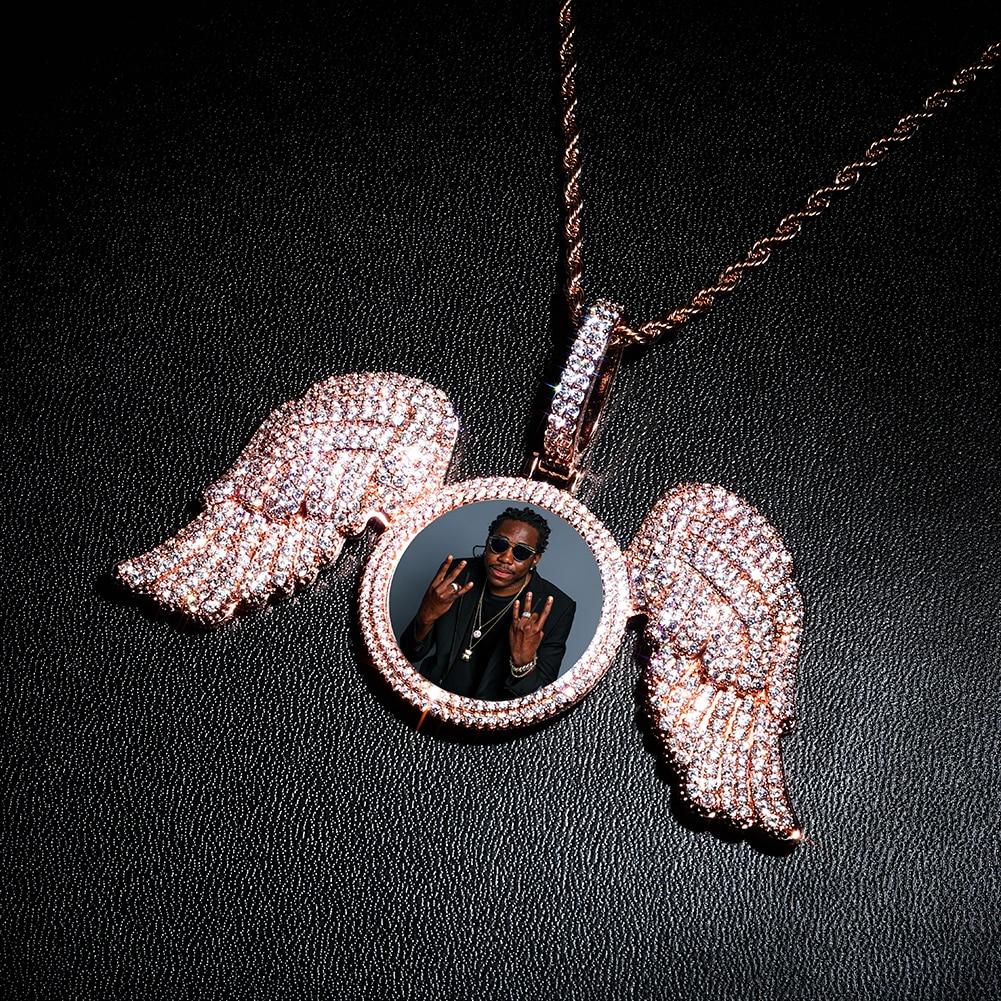 Custom Angelic Photo Pendant 14K - ICECI